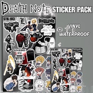 Death Note Sticker Vinyl Glossy Pack Premium Anime Light Yagami L Aesthetic Laptop Tumbler Notebook
