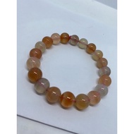 D3868 Natural Ore Salt Source Agate Bracelet Size: 10.4mm Weight: 30g