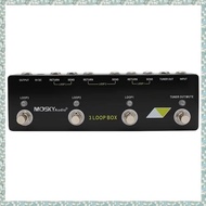 [h5bl3j6wj.ph]  Audio 3 Loop Box Guitar Effect Pedal True Bypass withTuner Mute Function Guitar Acce
