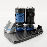 H4 LED 6500K,,,  Mentol Lampu Hadapan Motosikal LED H4 6500K dengan Lensa Projektor, Penyejukan Turb