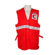 Outpost Vest Bulan Sabit Merah Malaysia BSMM Satu Jalur Dengan Logo