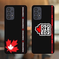 Samsung A73 phone case with black border DSQUARED2