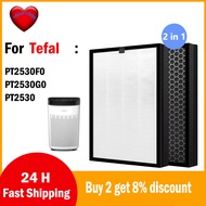 2 in 1 HEPA Filter + Active Carbon XD6220 XD6220F0 for TEFAL Pure Air Essential PT2530F0 PT2530G0 PT