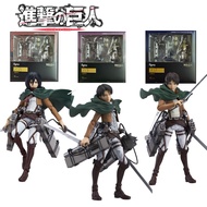 Figma Attack on Titan Action Figure Levi Ackerman 213 Eren Yeager 207 Mikasa Ackerman 203 Figures Co