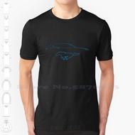 Mach-E Silhouette Black White Tshirt For Men Women Mustang Mach E Chewed Up Ford Mustang Mach E