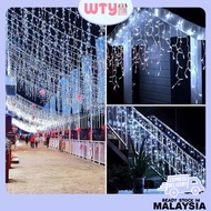 Christmas Garland LED Light Curtain Icicle String Lights Droop Garden Street Outdoor Decorative Ligh