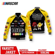 VARSITY JACKET RACING M&M BROWN -Jaket varsity racing nascar