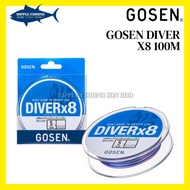 GOSEN DIVER X8 100M BRAIDED FISHING LINE
