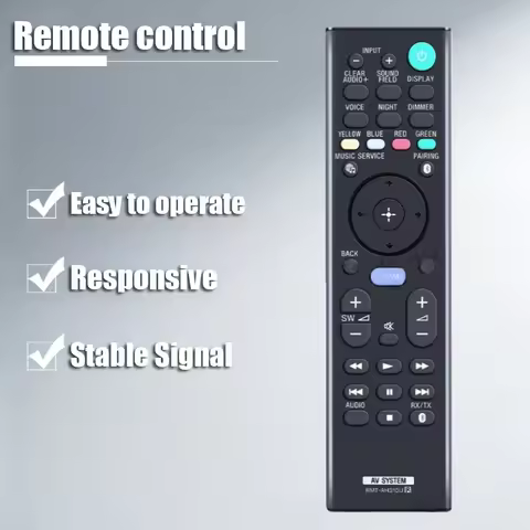 Compatible with Sony Soundbar Remote B24B RMT-AH310U, HT-CT800, HT-MT500, HT-ST5000, SA-CT800, SA-MT