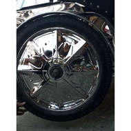 SIDECAR WHEEL COVER STAINLESS STEEL (for rayos) rim 17"