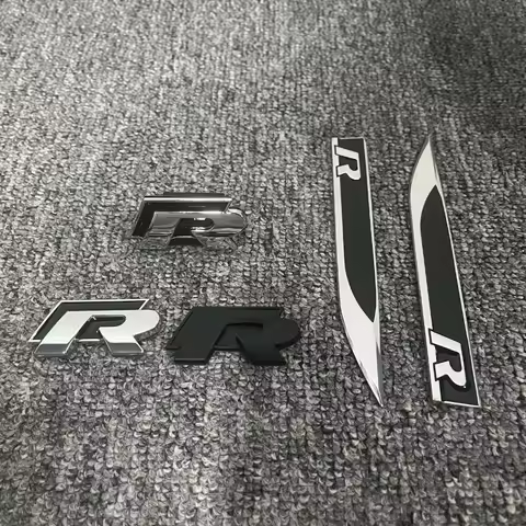 3Pcs Metal Car Trunk Logo Sticker Grill Emblems Badge Decals For VW Golf 2 3 4 5 6 8 MK2 MK3 MK4 MK5