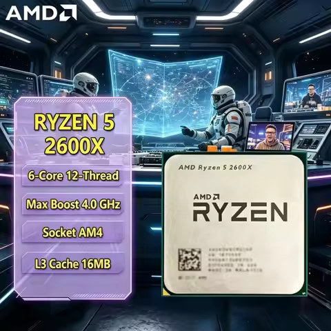 AMD Ryzen 5 2600X R5 2600X 6-Core 12-Thread 4.2GHz Boost Zen+ AM4 95W Desktop Processor Without Box