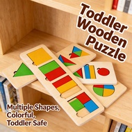 6 Years Old Puzzle Montessori Wooden Geometric Shapes Toddler Toys Puzzle