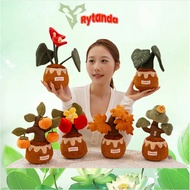 Rytanda Potted Plush Toy, Red Palm Apple Tree, Maple Leaf, Persimmon Tree, Turtle Backed Bamboo, Pla