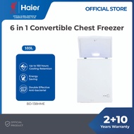 [4 Star] Haier 103L 6-in-1 Convertible Chest Freezer / Anti-Bacterial / Fast Freeze - BD-138HME