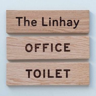 Interior Wooden Door Name Plates Signage LASER ENGRAVED