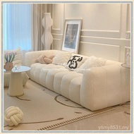 French Sugar Style Direct Rental House Row Bedroom Red Sofa Cotton Living Room Simple Cream Net Smal