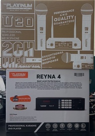The Platinum Home Karaoke Player With Wireless Microphone,  Platinum Karaoke Reyna 4 Player With 21,
