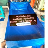 terpal kolam ikan semi karet/ tarpolin/Orchid uk 200×100×50cm