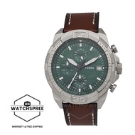 Fossil Men's Bronson Chronograph Brown Leather Watch FS5898