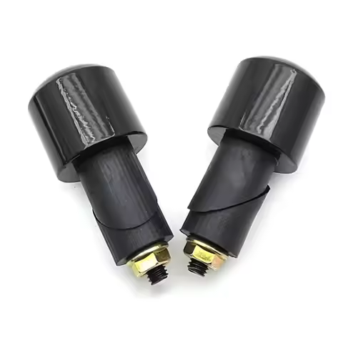 7/8" 22mm Universal Moto Handle Bar Ends Heavy Weight Vibration Reducing Grip Plugs Slider For SUZUK