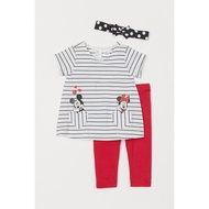 Hnm H&M 3-piece cotton jersey set MICKEY