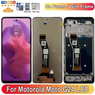 6.56''For Motorola Moto G24 LCD Display Screen Touch Panel Digitizer Replacement Parts For Motorola 