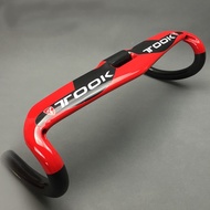 TOSEEK TOOK Carbon Fiber Red Glossy Handlebar Roadbike Dropbar Aero Windbreak