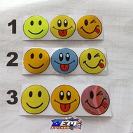 SMILE, SMILE CUTTING STICKERS 1PCS CONTENTS 3, 3 PICTURE OPTIONS, CUTE SMILE STICKERS