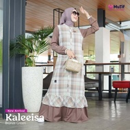 MUTIF Gamis KALEEISA Koko ZIKRA Bronze Green Baju Dress Sarimbit Muslim Katun Remaja Dewasa S-3XL
