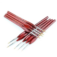 }{“+ 7Pcs Paint Brush Set Professional Sable Hair Art Nail Painting Drawing Brushes Art Painting Brush Pen