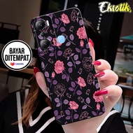 Case INFINIX HOT 20i - Casing INFINIX HOT 20i - EKSOTIK - Fashion Case - BUNGA - Silikon INFINIX HOT