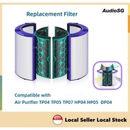 [Local Ready Stock]Dyson TP04 TP05 HP04 HP05 DP04 TP07 Compatible Air purifier Fan MESH Hepa &amp; Carbon Filter Replacement TDQQ BMED