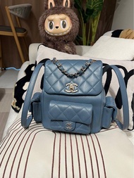 Chanel Duma backpack  魚子醬牛皮金扣 ,100%Authentic ,98%new 💎尖沙咀中港城門市💎