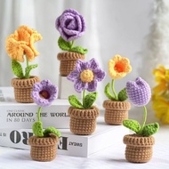 Mini pot flower crochet (mini pot crochet flower)