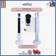 MISTRAL MFD4500DR 45" DC Tower Fan with Remote