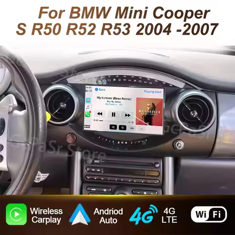 Car Radio Android For BMW Mini Cooper S R50 R52 R53 2004 -2007 Auto Video Player Carplay Multimedia 