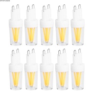 APPORTUNIAPY 10pcs G9 LED Bulb, 2W AC220V G9 Light Bulb, Durable Warm White COB Filament G9 Base Bul