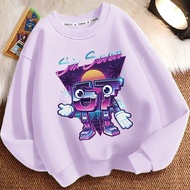Kids Brainrot 67 Fun Cartoon Crewneck Sweatshirt Comfortable Thick Casual Top
