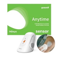 Yuwell Anytime CT3 Dynamic Blood Glucose CGMS 24h Realtime Monitor Scan Free Multilingual System Rem