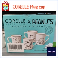 Corelle Korea edition Snoopy and Charlie Brown Unbreakable Mug 380 ml 4p set