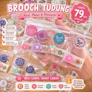 SET PIN TUDUNG & BROOCH COMEL MURAH 🌸🎀 FREEGIFT Cute Idea For Customer ❤️