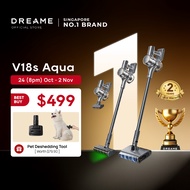 【GRAND LAUNCH】Dreame V18S Aqua Cordless Wet & Dry Vacuum | Wet Roller Washes Floor | Green Light Det