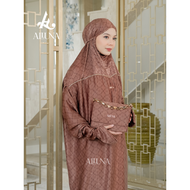 ALLUNA - Mukena Dewasa Terusan Motif Santorini Silk Kayza Series Traveling