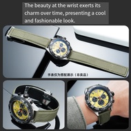 Nylon & Leather Watch Strap for Tag Heuer Aquaracer Carrera Monaco F1 22mm Replacement Watch Band