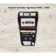 Frame tape head unit android 9 inch Toyota Corolla Sprinter AE101 AE111 1992 - 1996