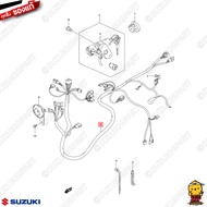 ชุดสายไฟ HARNESS WIRING แท้ Suzuki Step 125 โฉมใหม่ 2008 ไฟหน้าโค้ง ดรัมเบรคหน้า ล้อลวด
