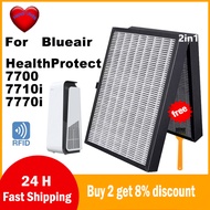 2-in-1 Replacment H13 HEPA combined Activated Carbon Filter for Blueair HealthProtect  7700 7710i 77