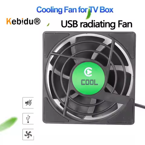 Kebidumei USB Mini fan Cooling Fan DC 5V for PC TV Box Set Top Box fan silent radiating 80x80x25mm f