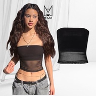 Tie top mesh tube top